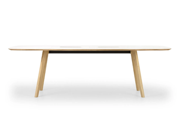 WING WORKING - Rectangular office desk with cable management by True Design - view 3